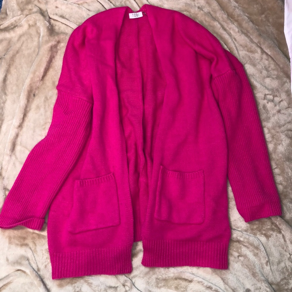 TOBI Pink Cardigan